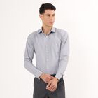Men's Dark Grey Cut Away Collar Slim Fit Formal Shirt, Dark Grey, small image number null