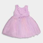 Girls' Light Lavender Pink Sequin Sleeveless Party Frock, Lilac, small image number null
