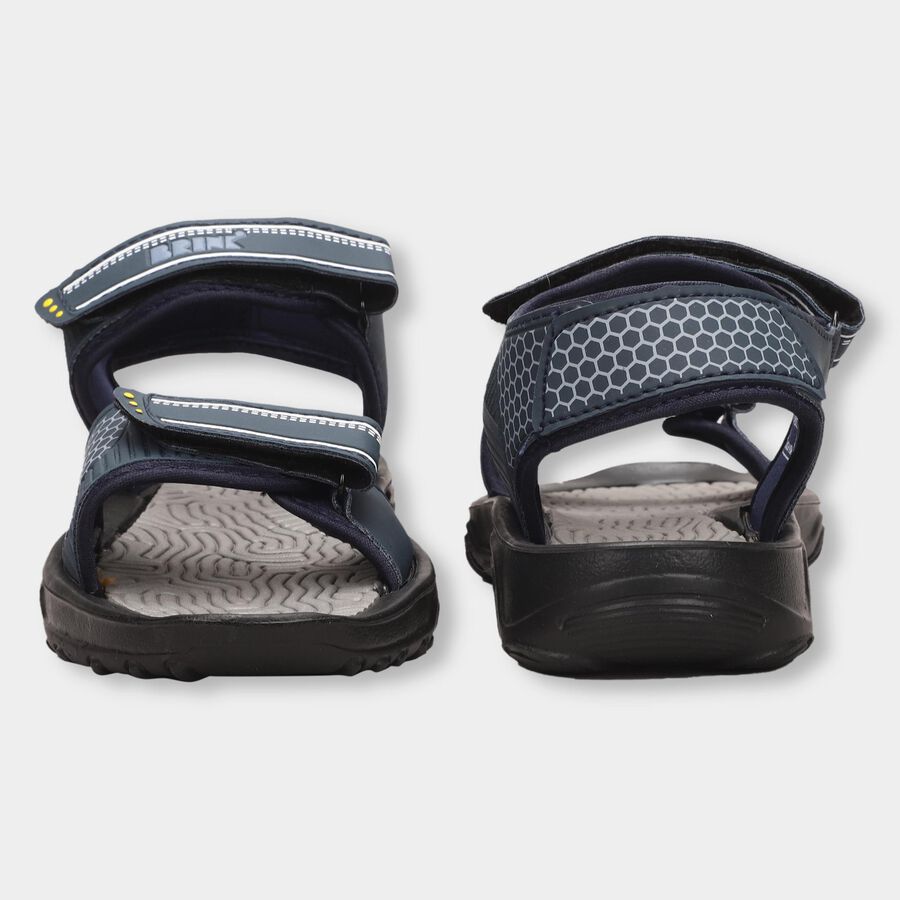 Men's Sandal With Velcro, Navy Blue, large image number null