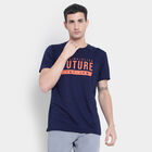 Round Neck T- Shirt, नेवी ब्लू, small image number null