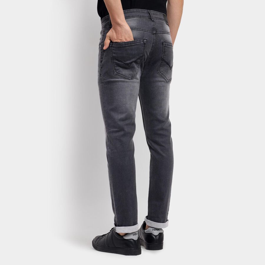 Men's Skinny Jeans , Black, large image number null