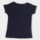 Sister Vibes Navy Blue Girls' T-Shirt, Navy Blue, small image number null