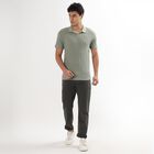 Men's Slim Fit Casual Trousers , ओलिव, small image number null