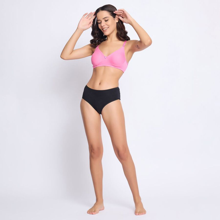 Ladies' Bra, गुलाबी, large image number null