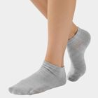 Men's Black and Gray Ankle Length Cotton Blend Socks Pack of 3, Charcoal, small