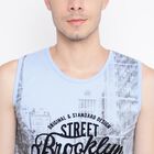 Printed Sleeveless T-Shirt, Light Blue, small image number null