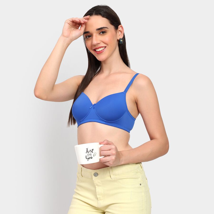 Ladies' Bra, Mid Blue, large image number null