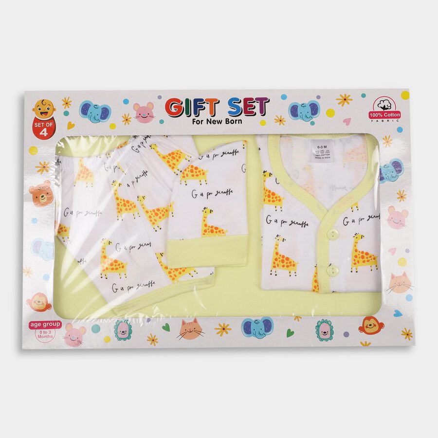 Infants' 100% Cotton Gift Set , Yellow, large image number null