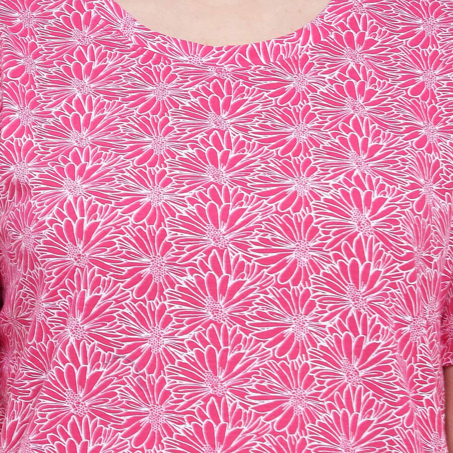 Round Neck T-Shirt, Fuchsia, large image number null