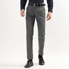 Men's Slim Fit Formal Trousers, हल्का ग्रे, small image number null