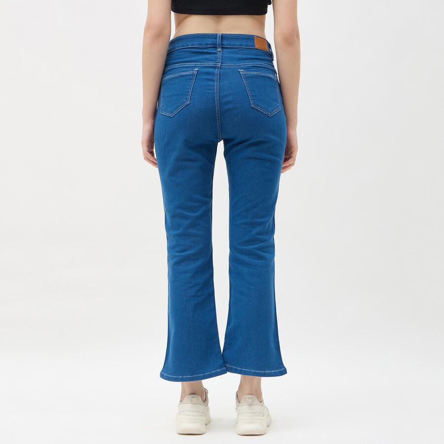 Ladies' Jeans, मध्यम नीला, large