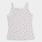 Girls' 100% Cotton Vest (Pack of 2), White, small image number null