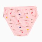 Girls' Solid Purple and Printed Pink Cotton Panties, गहरा ग्रे, small image number null