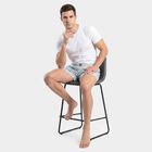 Men's Grey Classic Fit Boxers, हल्का ग्रे, small