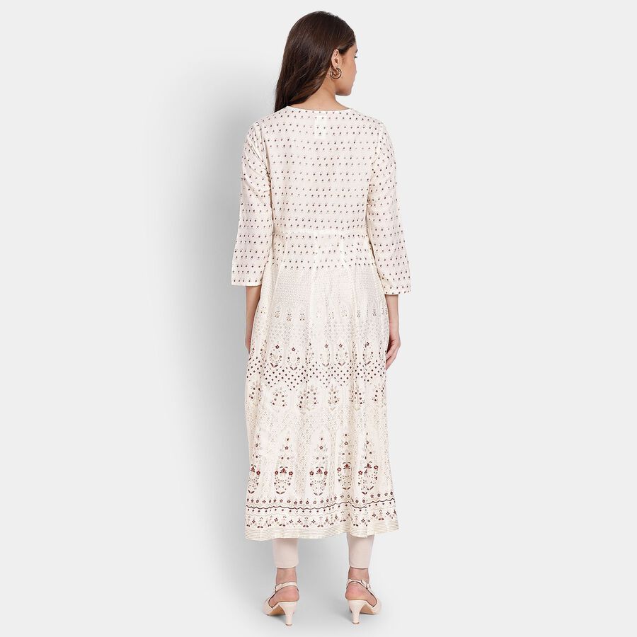 Ladies' Kurta, ऑफ व्हाइट, large image number null