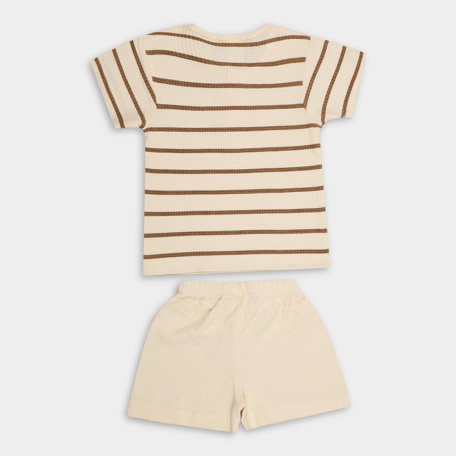 Infant Boys' 100% Cotton Baba Suit , Beige, large