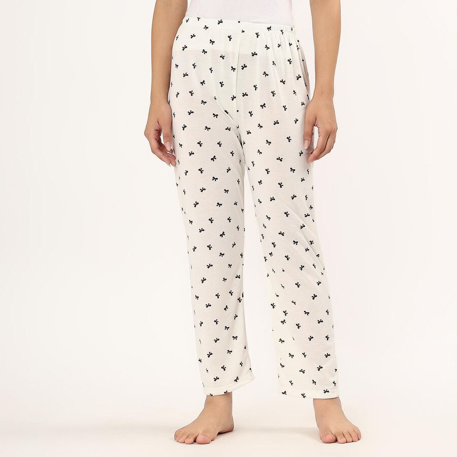 Ladies' Full Length Pyjama , Off White, large image number null