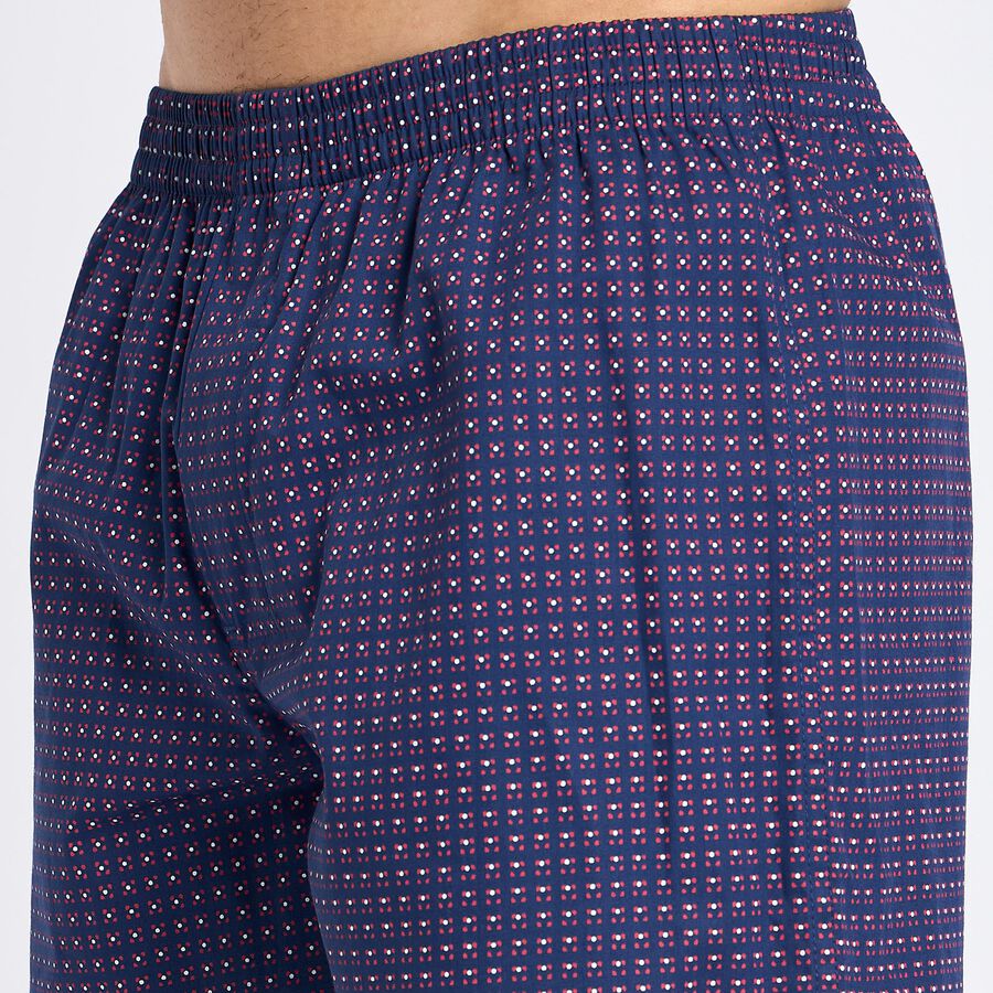 Men's 100% Cotton Boxers , नेवी ब्लू, large