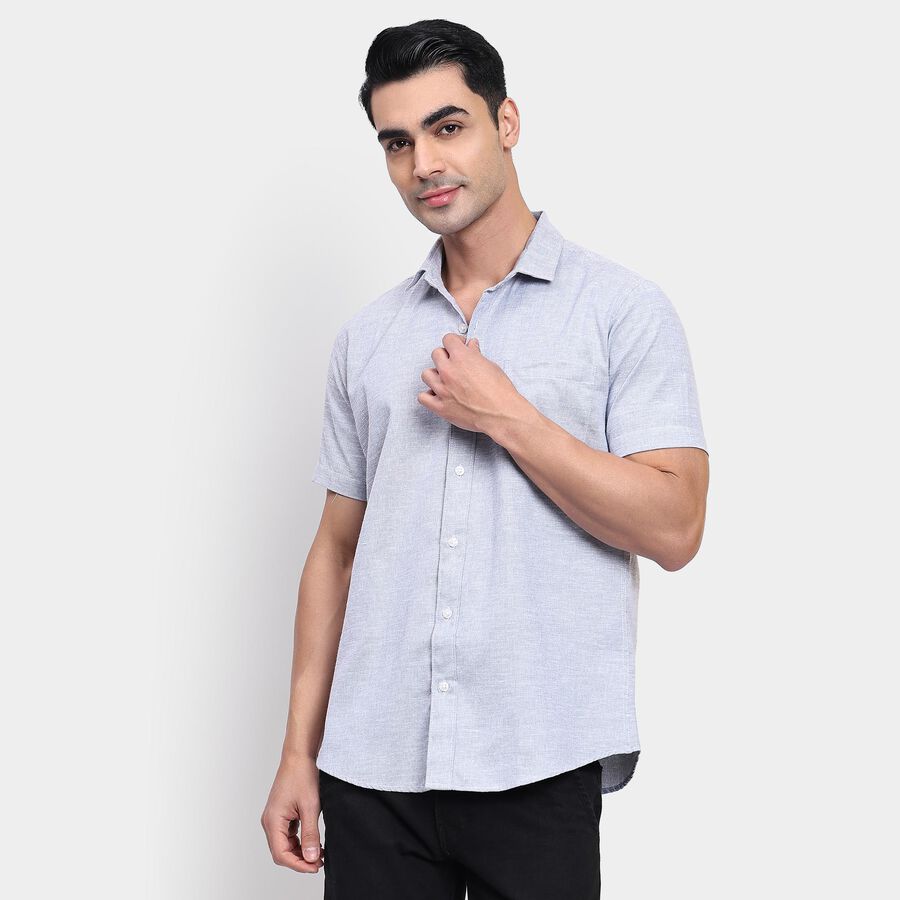 Men's Casual Shirt, हल्का ग्रे, large image number null