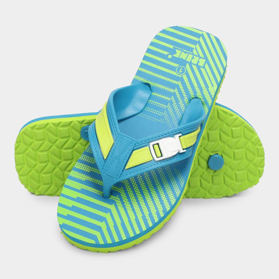 Boys' Slipper, Teal Blue, large image number null