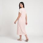 Women's Off White Round Neck A-Line Nighty, ऑफ व्हाइट, small