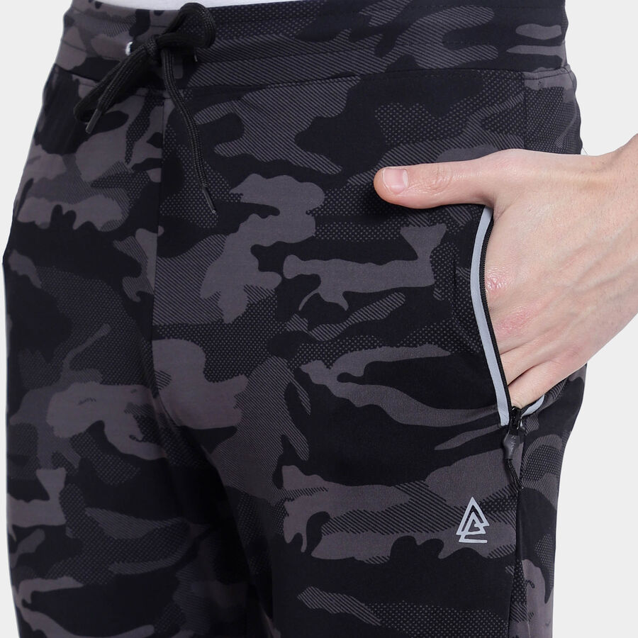 Cut & Sew Track Pants, गहरा ग्रे, large image number null