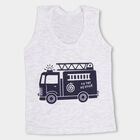 Infants' Sando Vest, Melange Light Grey, small image number null