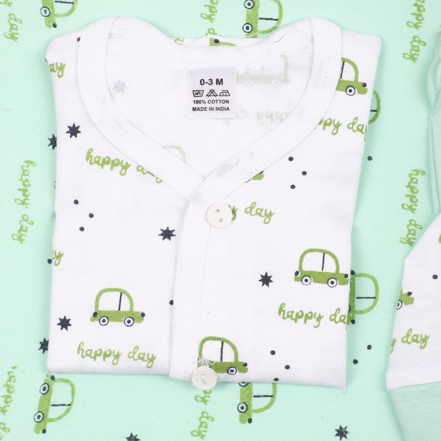 Infants' 100% Cotton Gift Set, Light Green, large image number null
