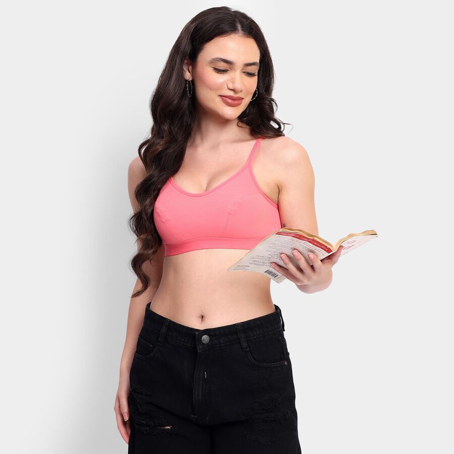 Ladies' Bra, मूँगा (कोरल), large image number null