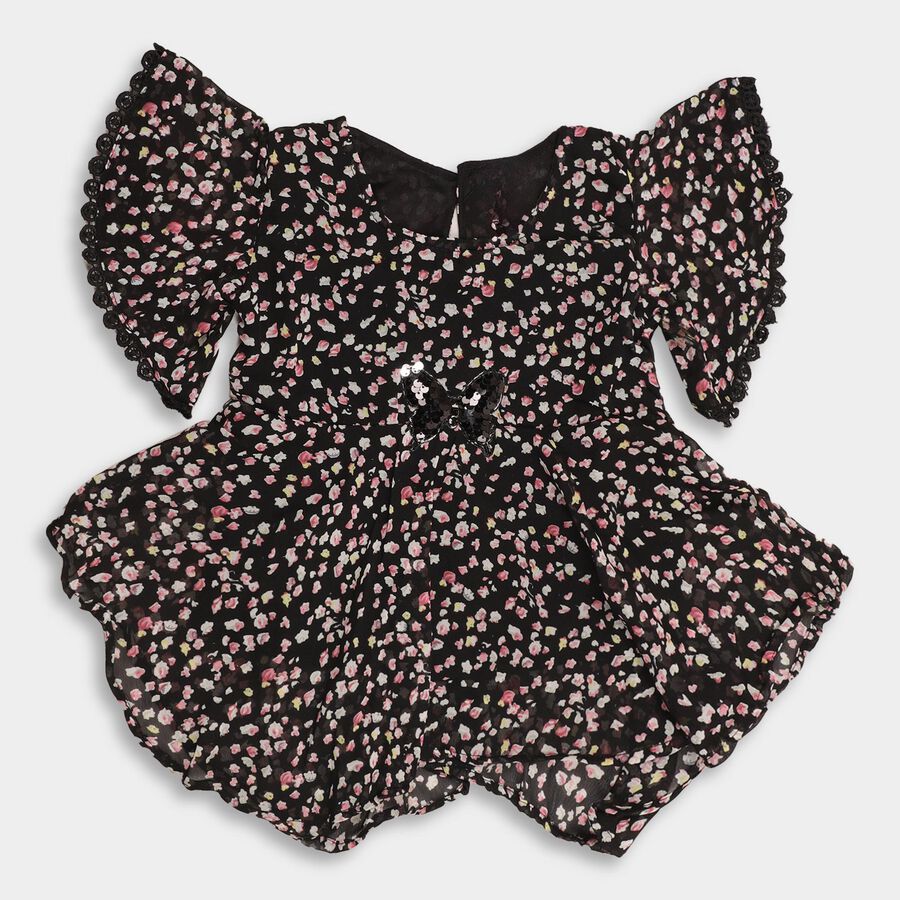 Girls' T-Shirt , काला, large image number null