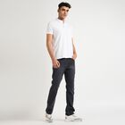 Men's 100% Cotton Collared Half Sleeves T-Shirt, सफ़ेद, small image number null