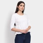 Ladies'  Crop  Top, सफ़ेद, small image number null