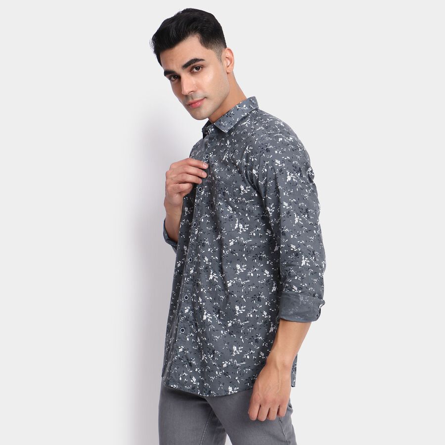 Men's 100% Cotton Casual Shirt, गहरा हरा, large image number null