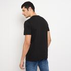 Men's 100% Cotton Round Neck Half Sleeves T-Shirt , Black, small image number null