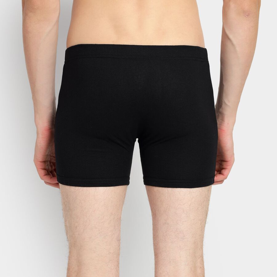 Men's 100% Cotton Trunks, काला, large image number null