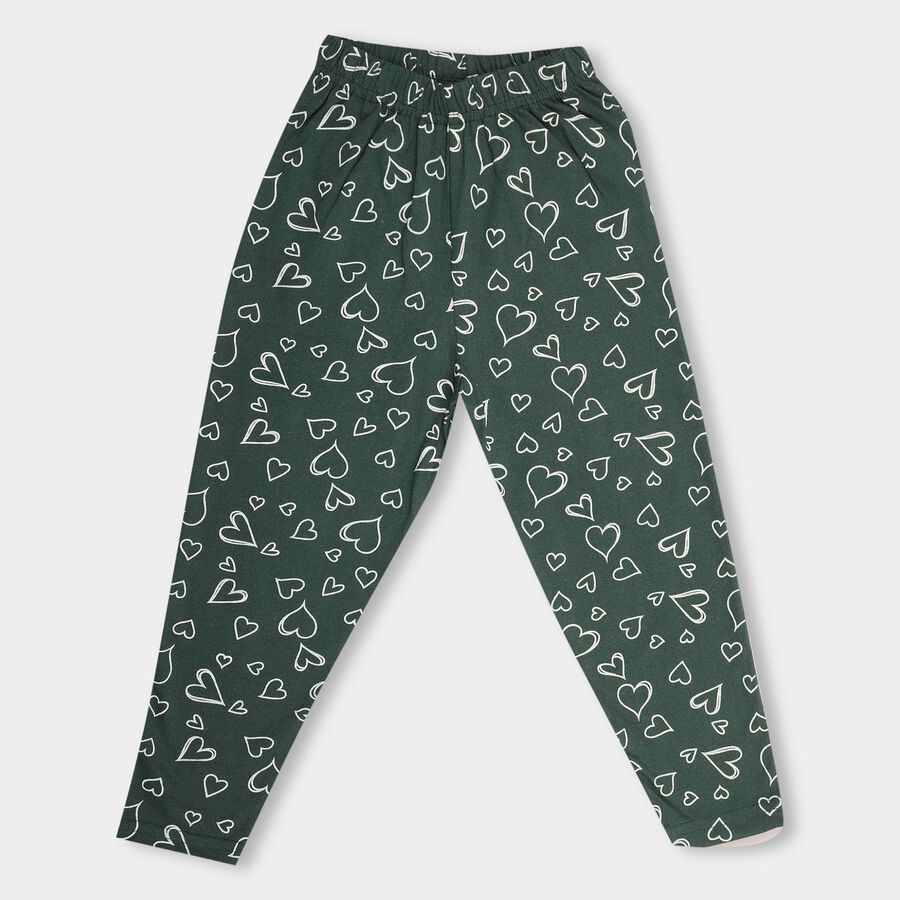 Girls' Pyjama , Dark Green, large image number null