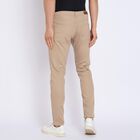 Men's Slim Fit Casual Trousers , Khaki, small image number null
