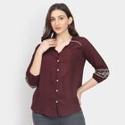 Ladies' Shirt, वाइन, small image number null