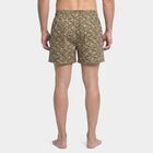 Men's Olive Green Classic Fit Solid Boxers, Olive, small