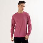 Men's Muted Pink Crew Neck Casual T-Shirt, Light Pink, small image number null