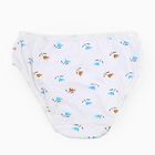Girls' Lavender and White Printed Mid Rise Briefs - Pack of 2, White, small image number null