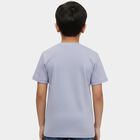 Boys Light Blue Crew Neck Casual Half Sleeve T-Shirt, Light Blue, small