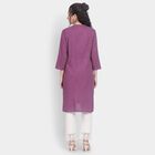 Ladies' Kurta , बैंगनी, small image number null