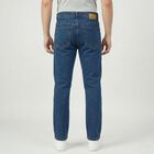 Men's Blue Slim Fit Classic Jeans, Mid Blue, small