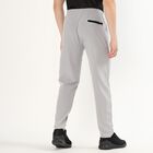 Men's Light Ash Grey Regular Fit Diagonal Seam Track Pants, Light Grey, small image number null