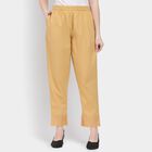 Ladies' 100% Cotton Palazzos , Beige, small image number null