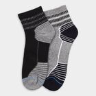 Men's Socks (Pack of 2), गहरा ग्रे, small