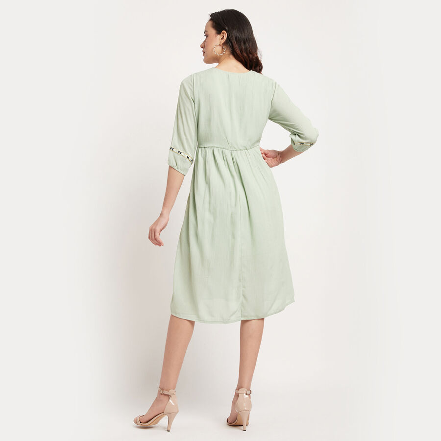 Embroidered Dress, Light Green, large image number null