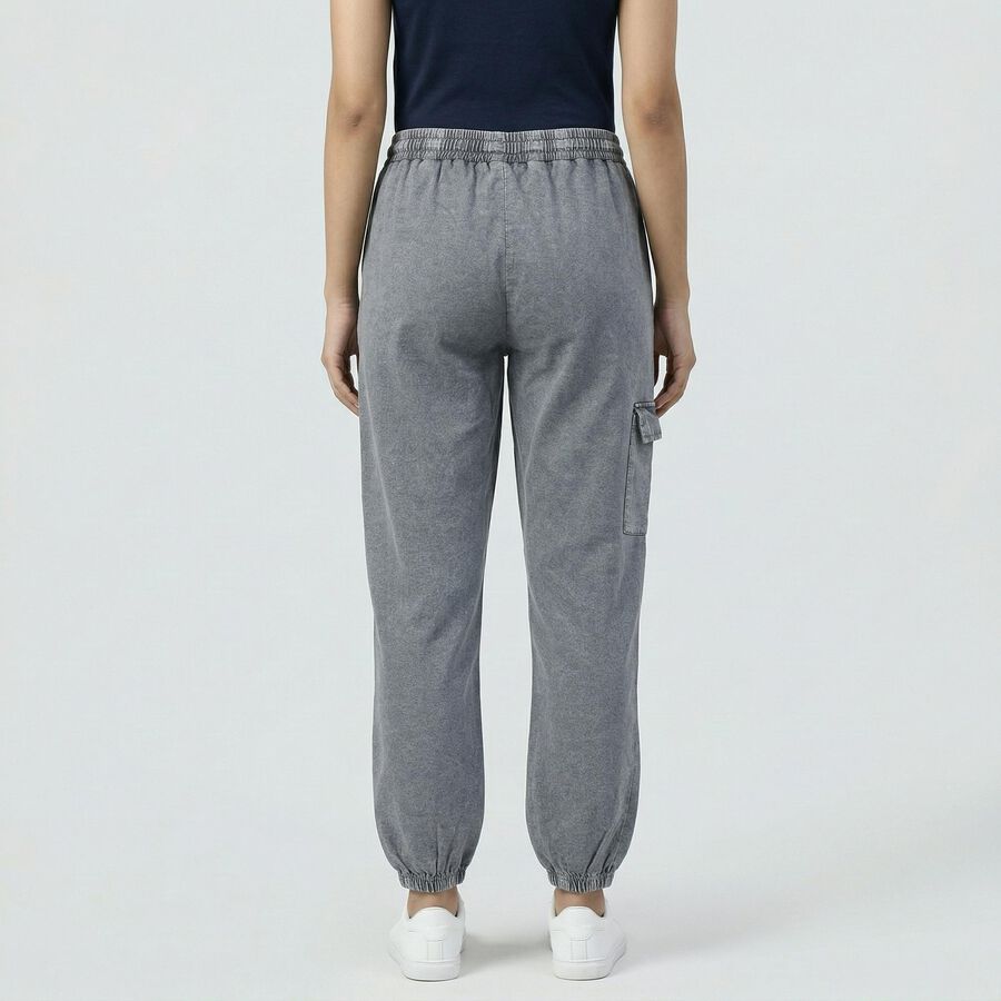 Women's Light Grey Regular Fit Track Pants, Light Grey, large