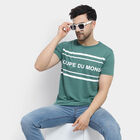 राउन्ड नेक टी-शर्ट, गहरा हरा, small image number null